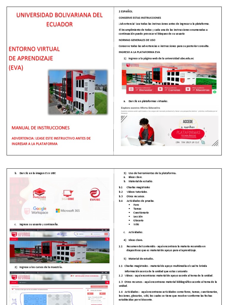 Manual Uso de Plataforma Virtual Eva | PDF | Wiki | ciberespacio