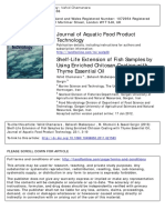 Shelf-Life Extension of Fish Samples by Using Enriched Chitosan Coating With Thyme Essential Oil-Final Version