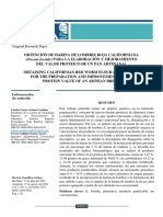 Obtención de Harina de Lombriz Roja Californiana