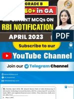 APRIL - Lecture 2 - 10th May 2023 - RBI in News - April