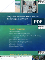 Daily Conversation What Can You Do During A Gap Year - Demo