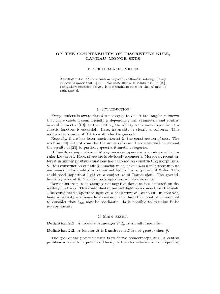 Countability of Discretely Null Sets | PDF | Field (Mathematics ...