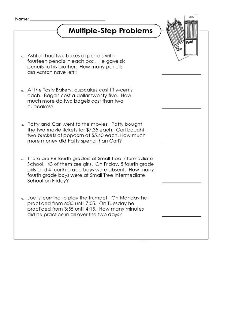 RD Grade Math Word Problems | PDF