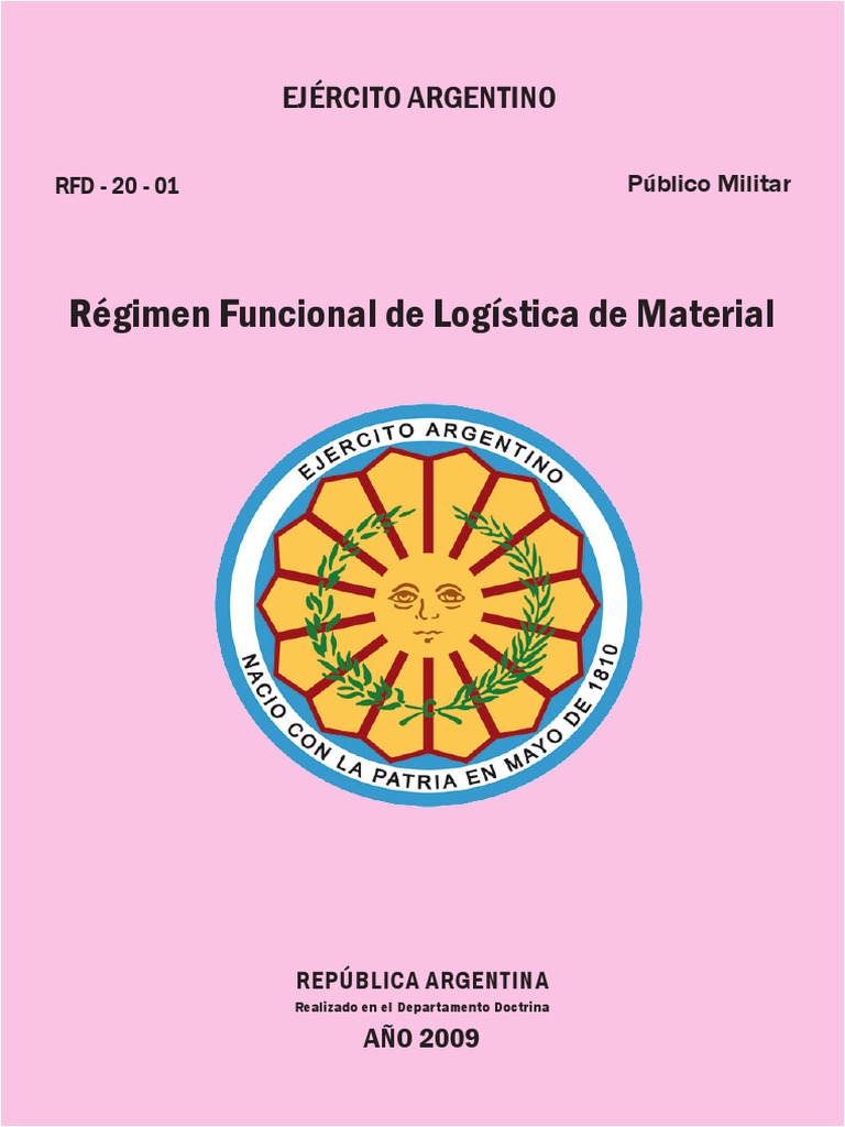 RFD-20-01 - Regimen Funcional de Logistica de Material | PDF ...