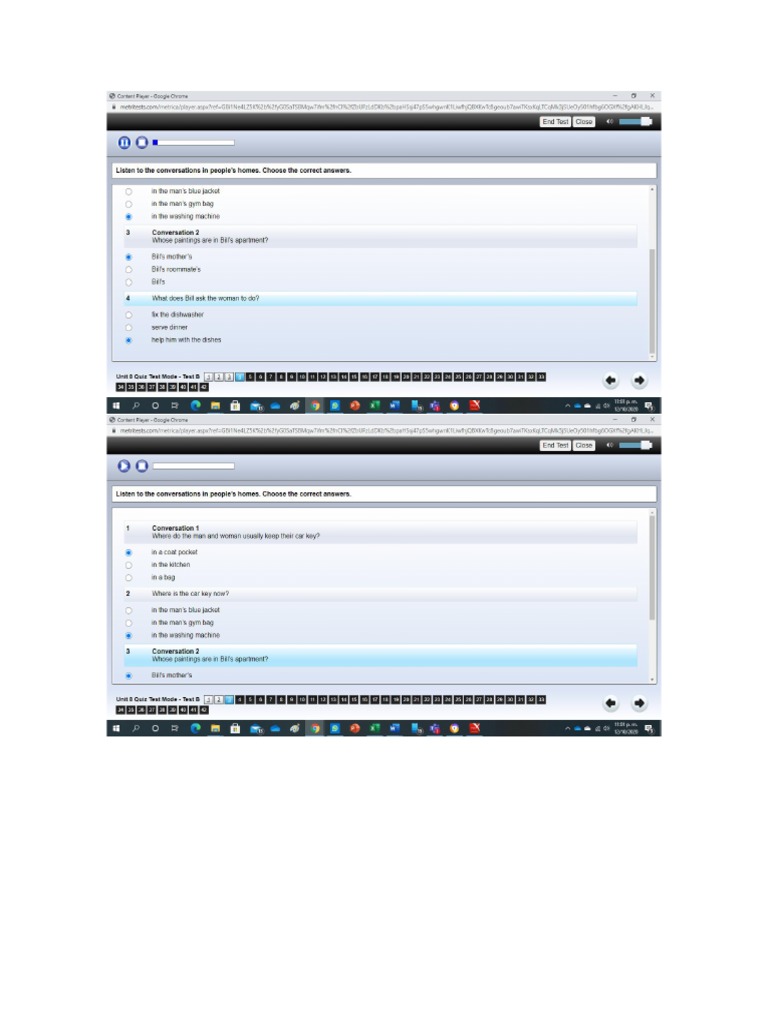 Test Unt 8 Cambridge B | PDF