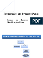 Preparação em Processo Penal. Formas de Processo1