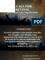 Day 1 A Call To Revival Hezekiah