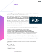 Blue Purple Casual Corporate Generic Letter of Recommendation