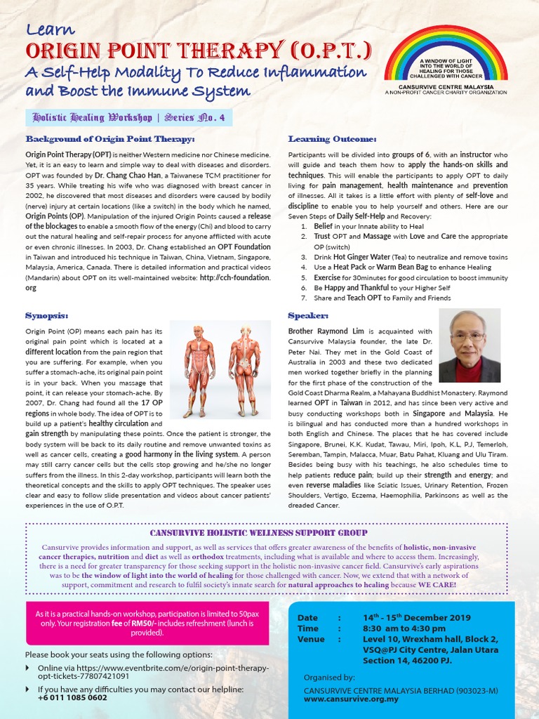 Origin Point Therapy Workshop in Singapore | PDF | Traditional Chinese ...