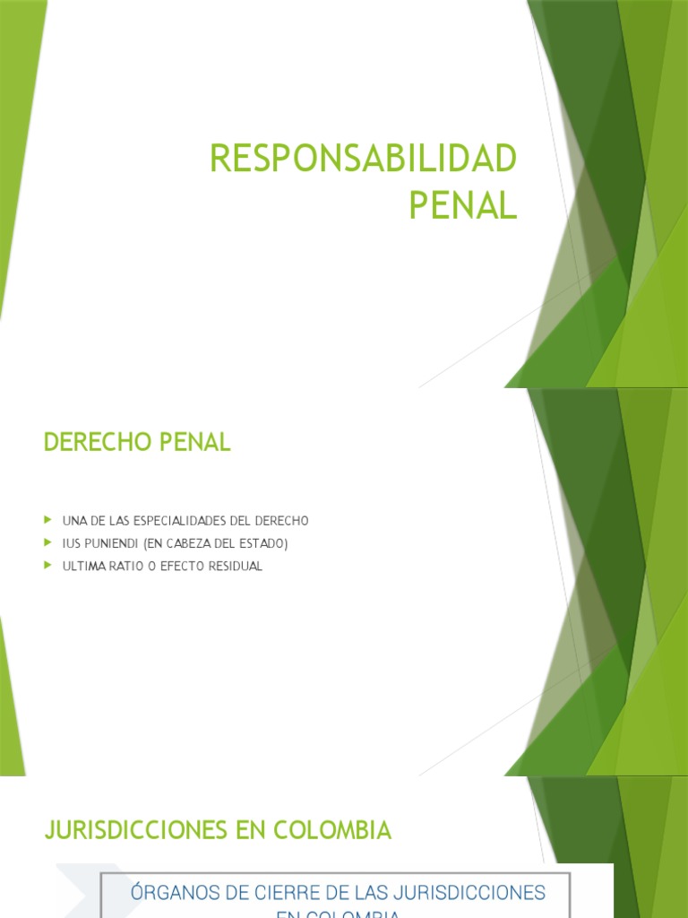 Responsabilidad Penal PDF Derecho penal Intención (Derecho Penal)