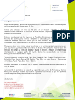 Carta de Presentación