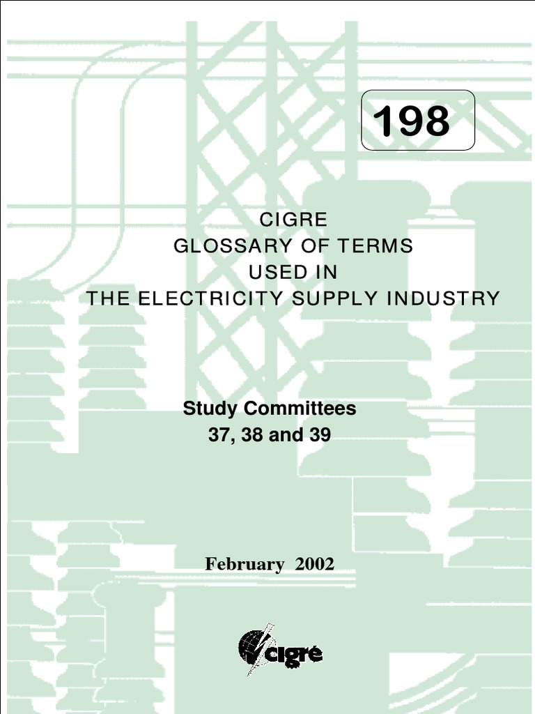 Cigre Glossary of Terms Used in The Electricity Supply Industry PDF