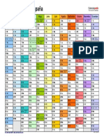 Calendario 2023 Horizontal en Color