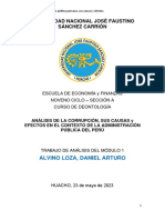 CORRUPCIÓN EN LA ADMINISTRACIÓN PUBLICA DEL PERÚ, CAUSAS y EFECTOS