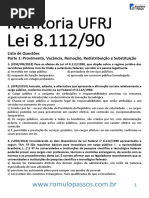 Lei 8 112 90 para Ufrj KKKKK