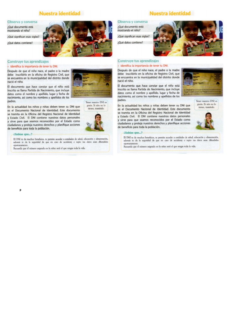 Nuestra Identidad PDF