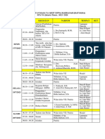 Jadwal Kegiatan Matsama