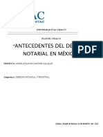 Antecedentes Del Derecho Notarial en México