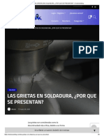 LAS GRIETAS EN SOLDADURA, ¿POR QUE SE PRESENTAN - Doctorwelding