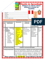 3° Sesión Día 5 Art Dibujamos Los Símbolos Patrios Utilizando La Técnica Del Esgrafiado Unidad 5 Semana 1