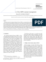 Application of The AHP in Project Management