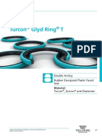 Turcon Glyd Ring T: Double Acting Rubber Energized Plastic Faced Seal