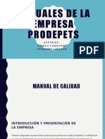 Empresa ProdePets Manuales