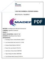 Investigacion de Empresa Exportadora Boliviana Madepa