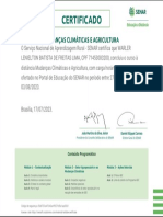 Mudanças Climáticas e Agricultura