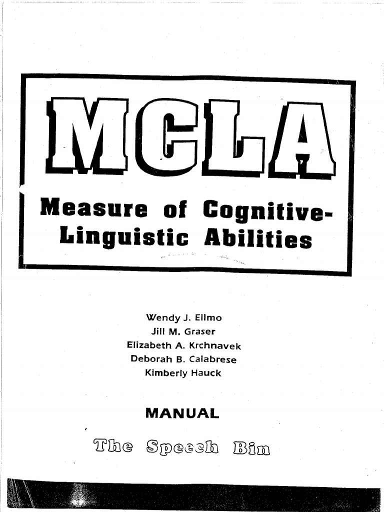 Mcla manual pdf