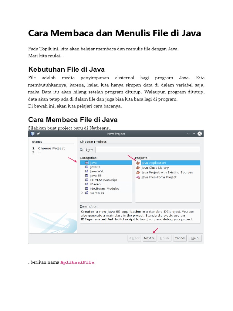 Cara Membaca Dan Menulis File | PDF
