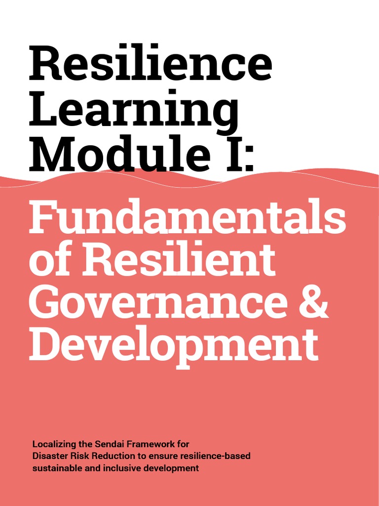 Resilience Learning Module I Eng | PDF | Disaster Risk Reduction ...