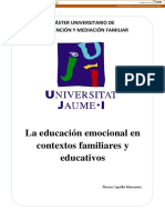 Autocontrol Emocional y Importancia Del Roll Del Padre en El Contexto Educativo