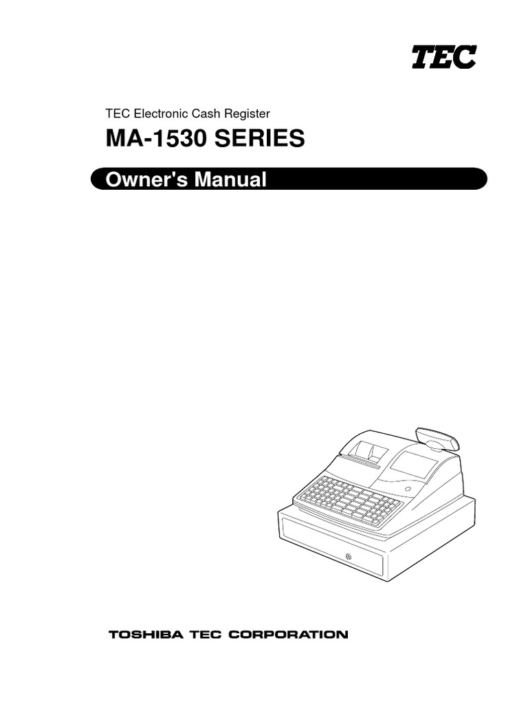 TEC MA-1530 Cash Register Manual | PDF | Electrical Connector ...