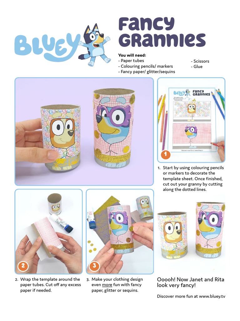 Bluey Fancy Grannies | PDF