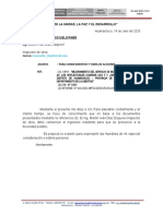 Carta N°163 - para Conocimientos y Toma de Acciones