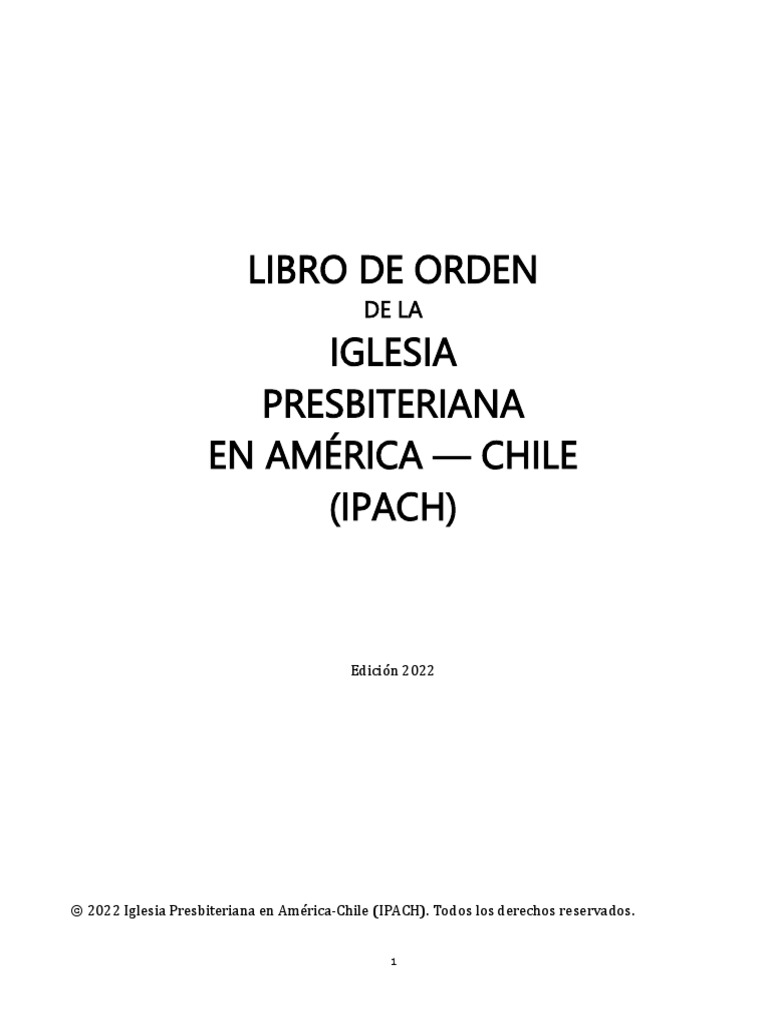LdO-IPACH-Oficial 2022 | PDF | Iglesia Católica | Diácono
