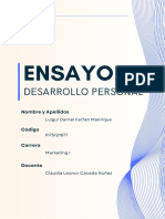 Ensayo - Trabajo Final de Desarrollo Personal - Luigui Farfan Manrique