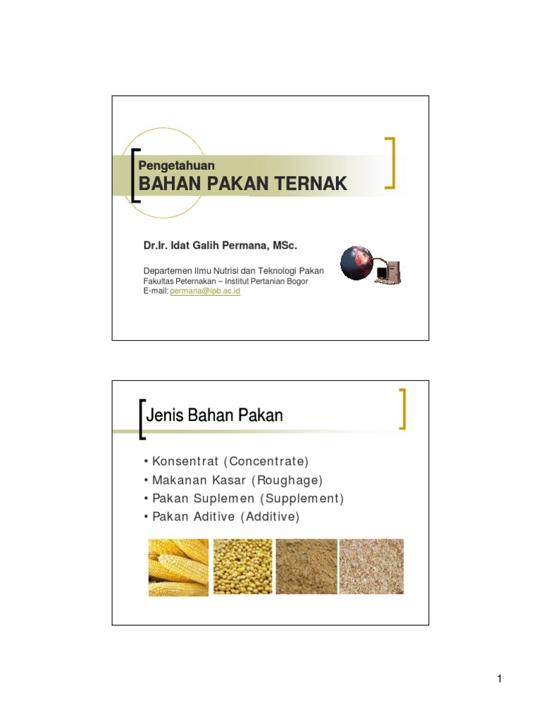 Ransum Pakan Ternak: Metode dan Bahan | PDF | Memasak, Makanan ...