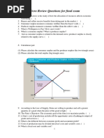 Micro Review Questions For Final Exam - NovSemester2022 - 2023