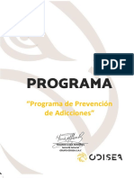 Programa de Prevención de Adicciones 2022