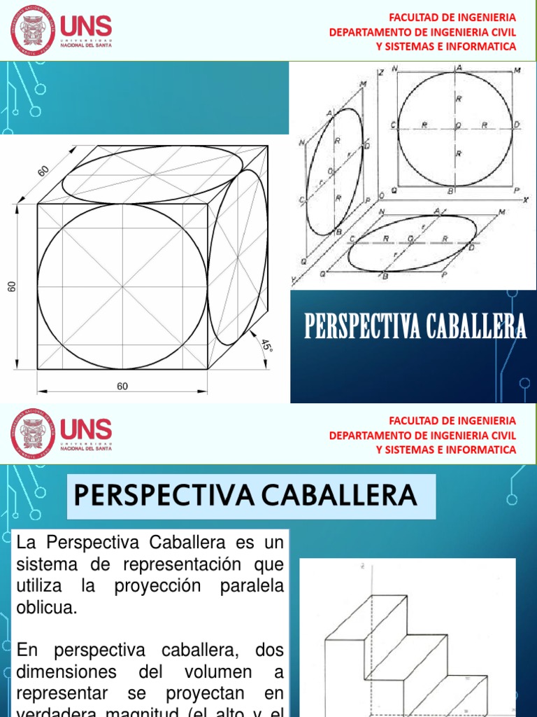 Perspectiva Caballera | PDF | Perspectiva (Gráfica) | Geometria clasica