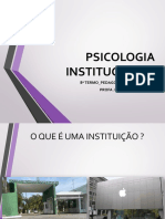 Psicologia Institucional