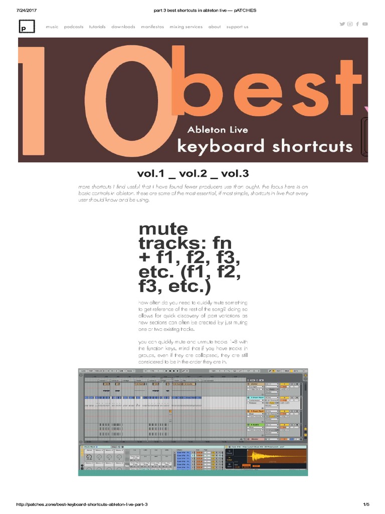 best-keyboard-shortcuts-ableton-live-part-3 | PDF