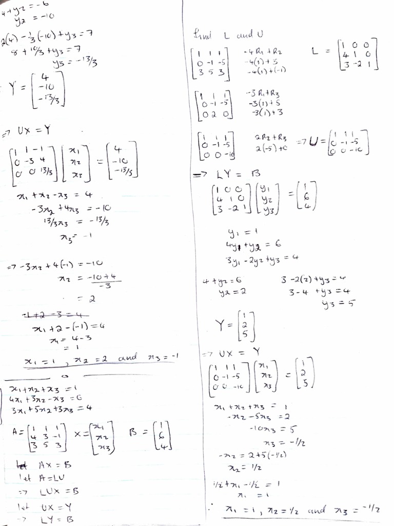 Triangular Method of Solving Matrices PDF