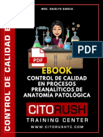 Ebook de Control de Calidad de los procesos preanalíticos de Anatomía Patológica