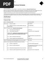 Consumer Credit Contract Schedule