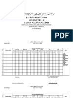 Daftar Penilaian Bulanan 2022