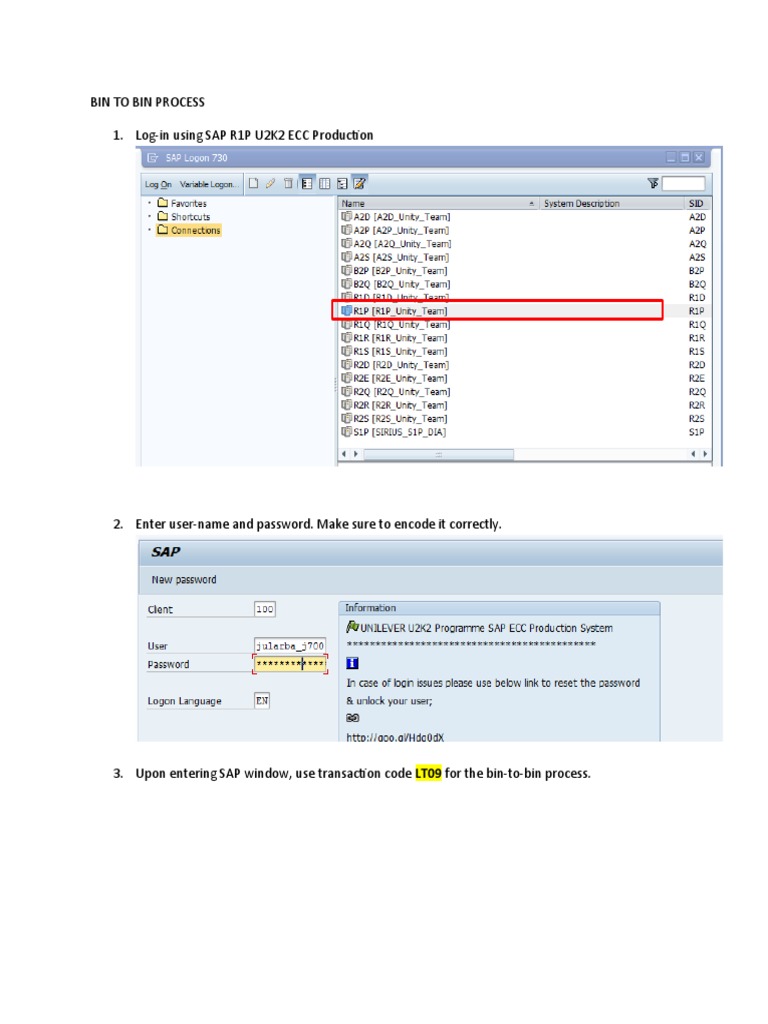 Bin To Bin Process (Mlu) PDF