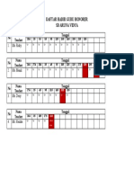 Daftar Hadir Guru Honorer Baru